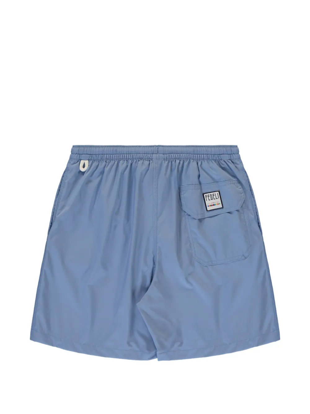 FEDELI Kids drawstring swim shorts Blauw