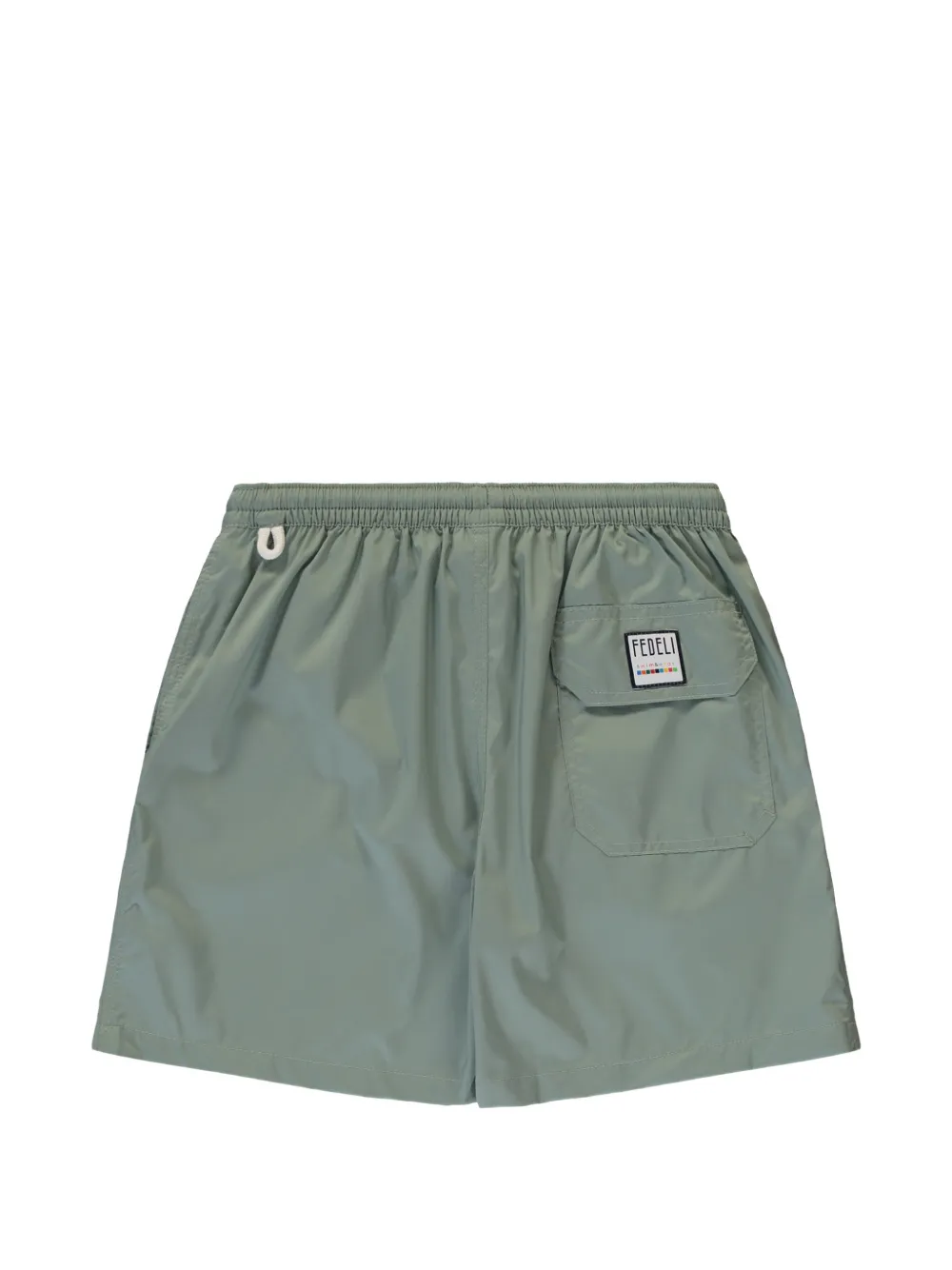 FEDELI Kids drawstring swim shorts Groen