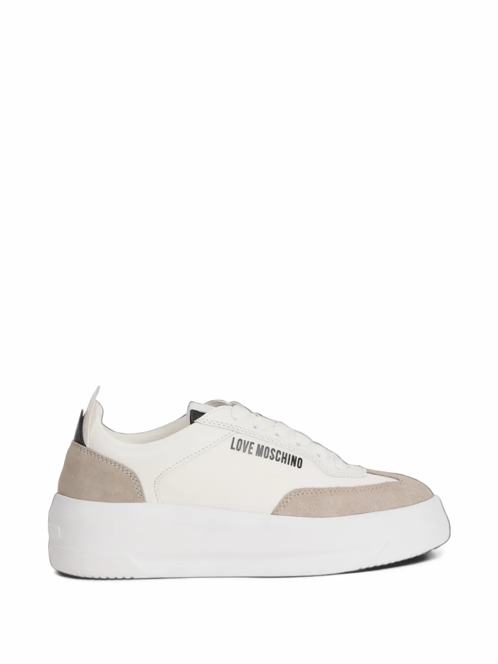 Love Moschino logo-print sneakers - Weiß