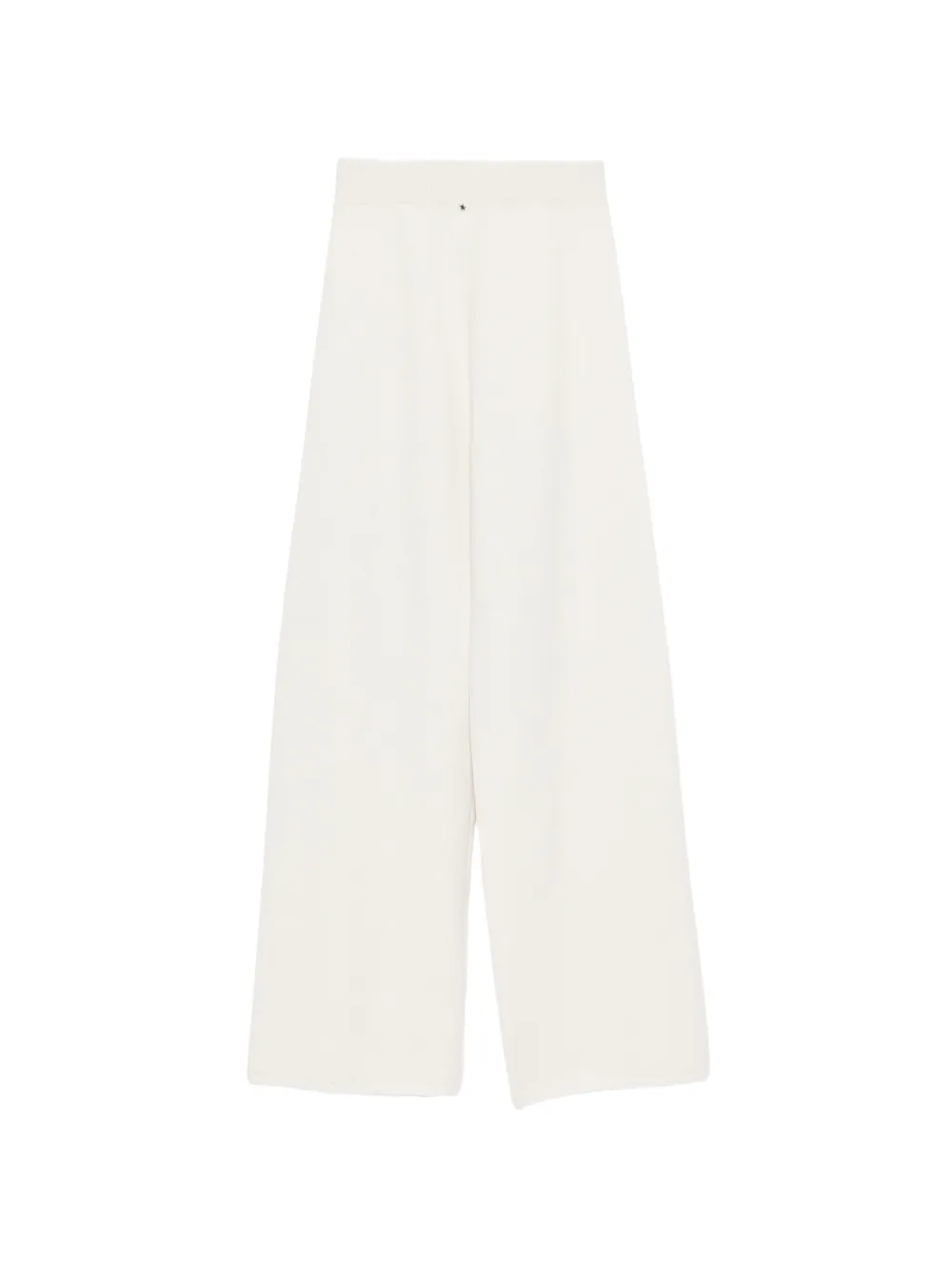 Lorena Antoniazzi fine-knit wide-leg trousers Beige