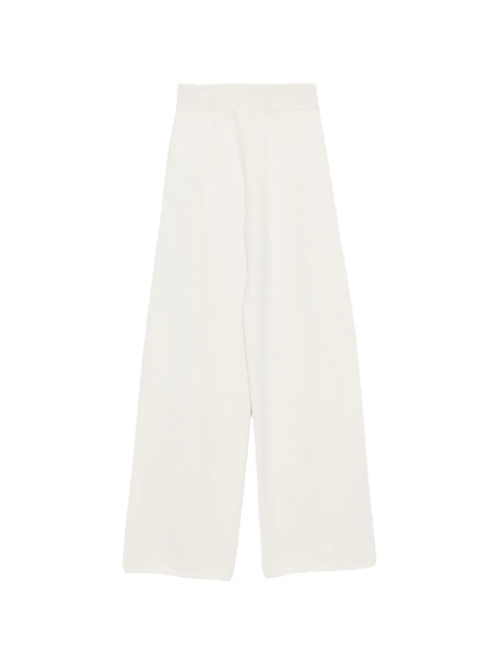 Lorena Antoniazzi fine-knit wide-leg trousers Beige
