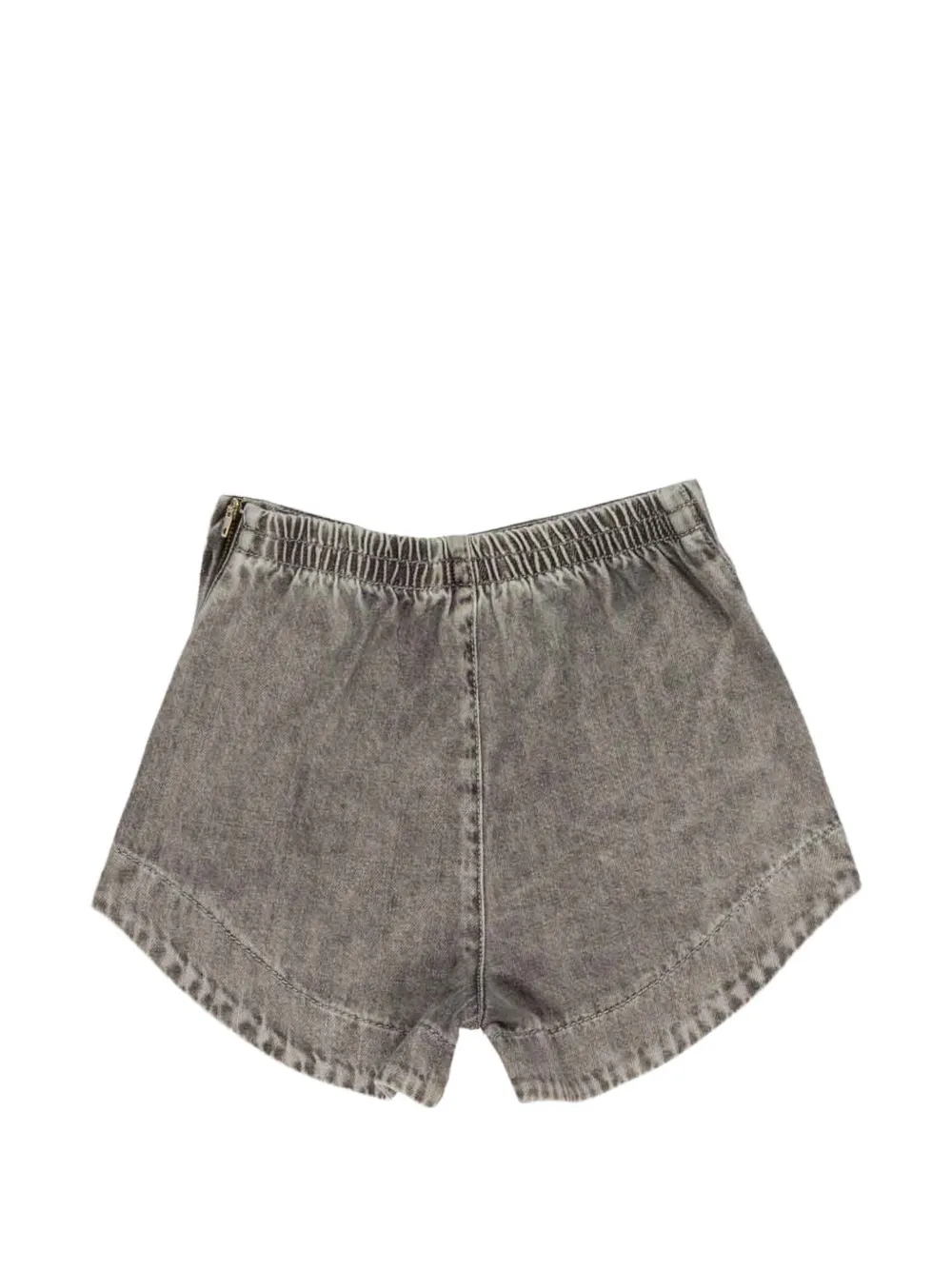 Miss Grant Kids Shorts met acid wassing en verfraaid met stras Grijs