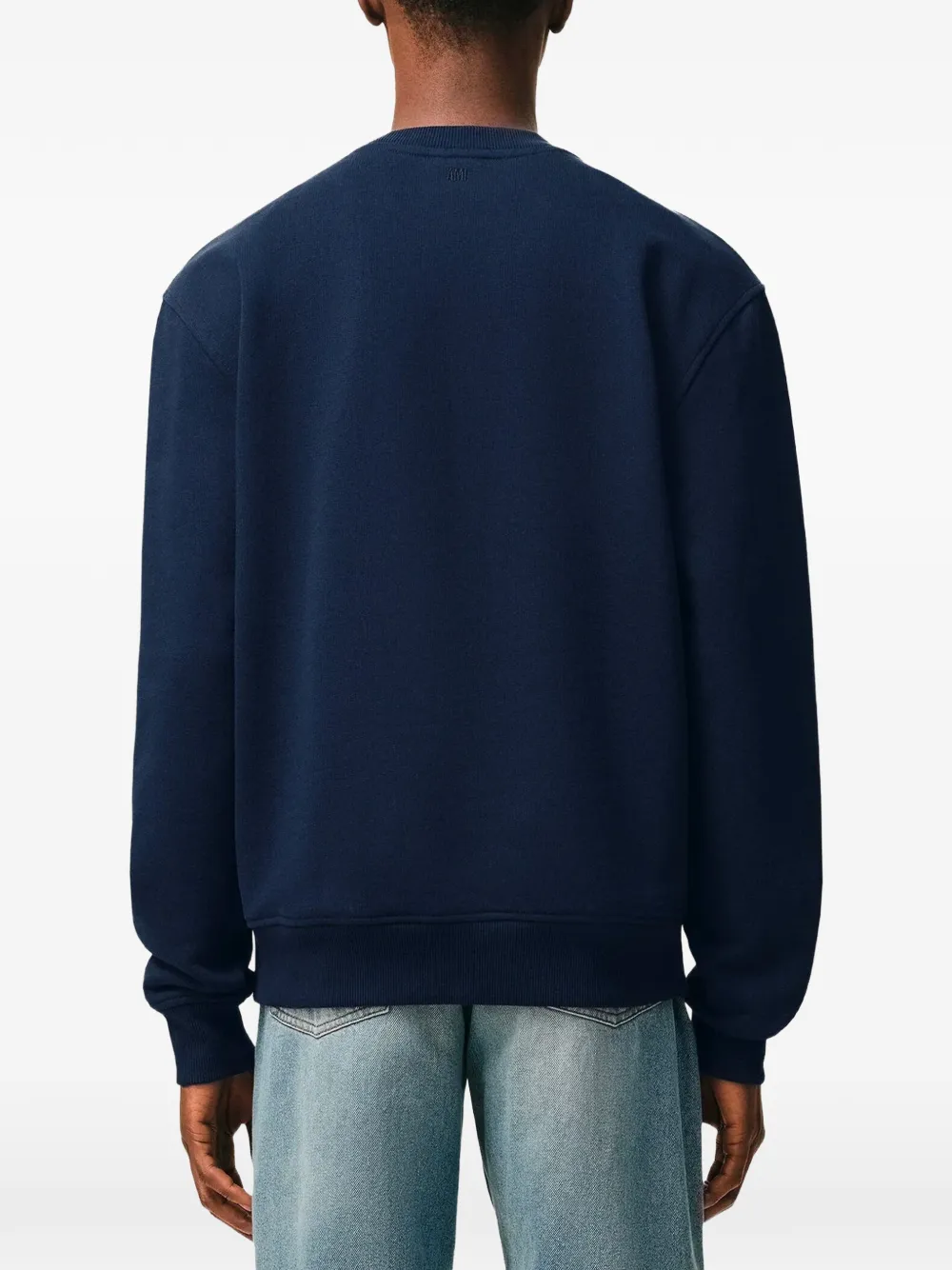 AMI Paris Katoenen sweater met Ami de Coeur Blauw