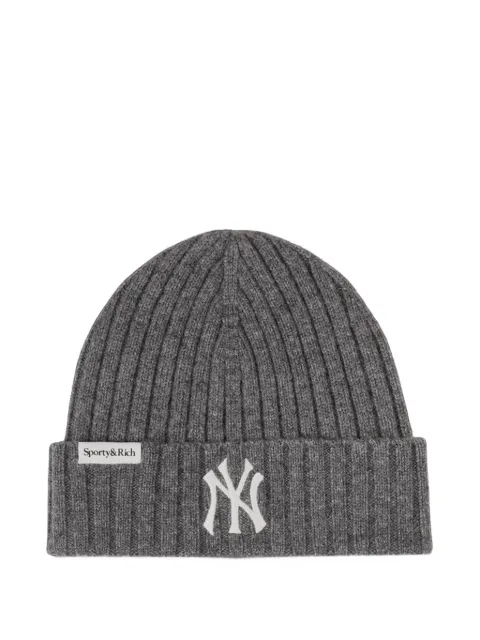 Sporty & Rich x Yankees ribbed-knit beanie hat