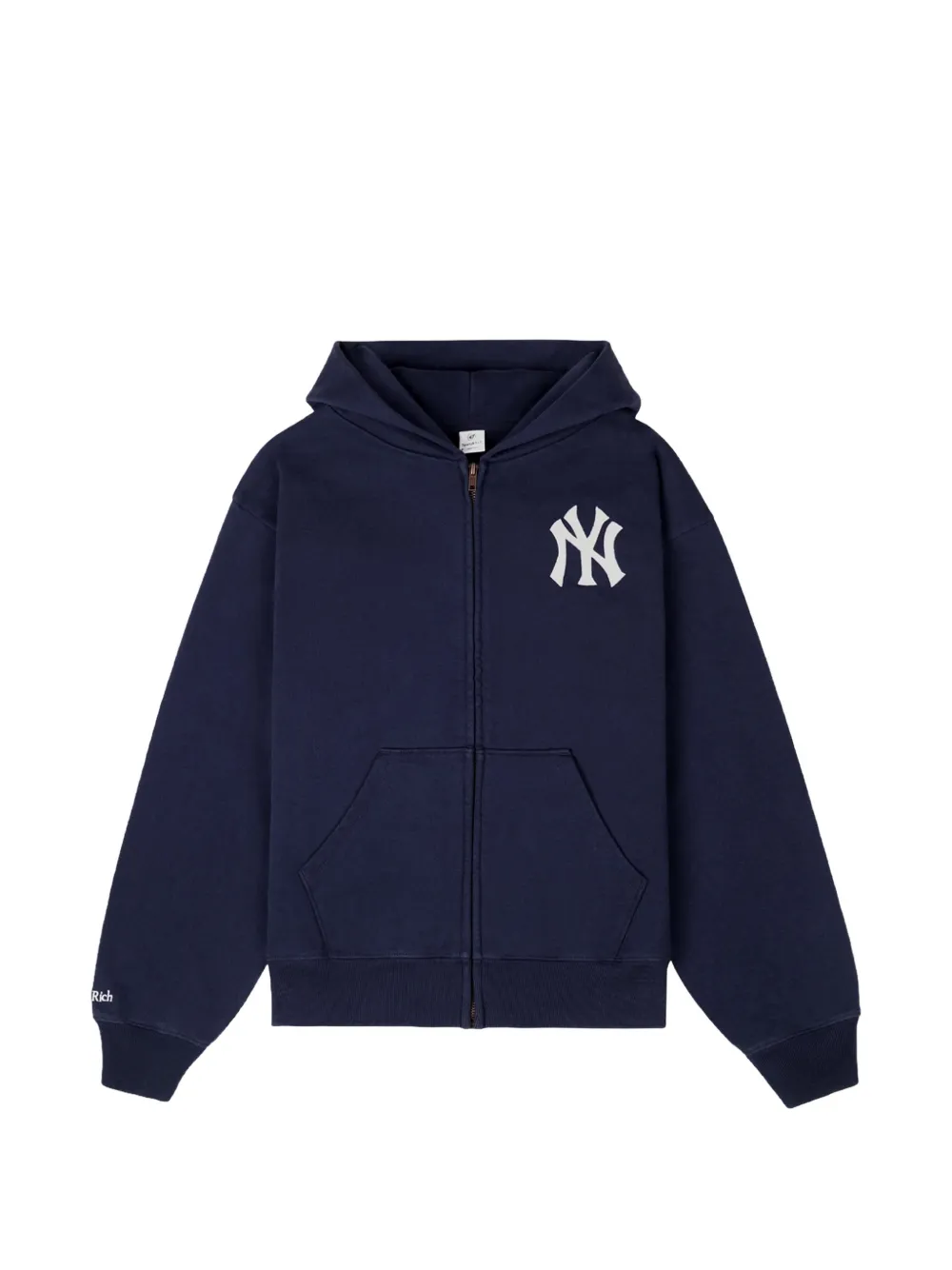 Sporty & Rich x New York Yankees Hoodie mit Logo-Patch - Blau