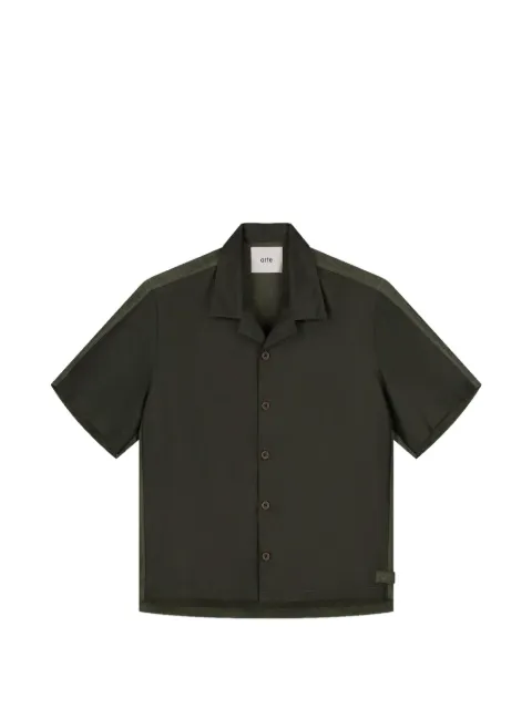 Arte Antwerp panelled short-sleeve shirt
