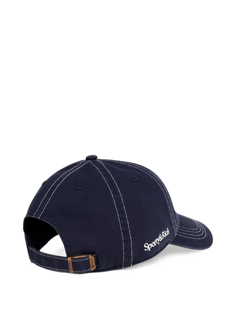 Sporty & Rich Yankees contrast-stitch baseball cap Blauw