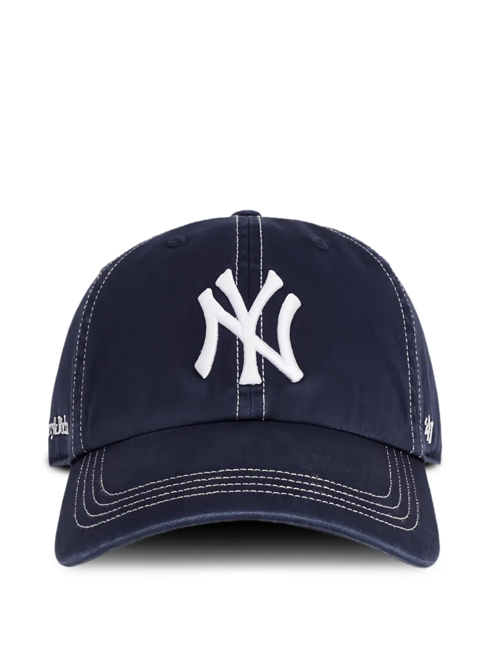 Sporty & Rich Yankees contrast-stitch baseball cap Blauw