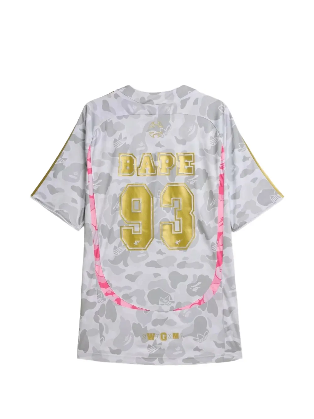 adidas x A Bathing Ape Teamgeist T-shirt Grijs