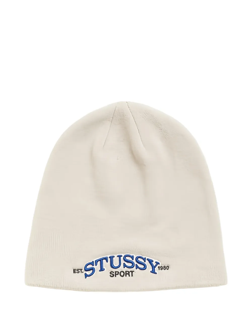 Stüssy logo-embroidered beanie hat - Weiß