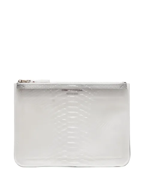 Comme Des Garçons Wallet snake-effect transparent wallet