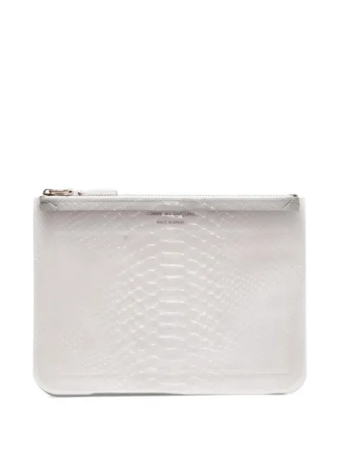 Comme Des Garçons Wallet snake-effect transparent wallet