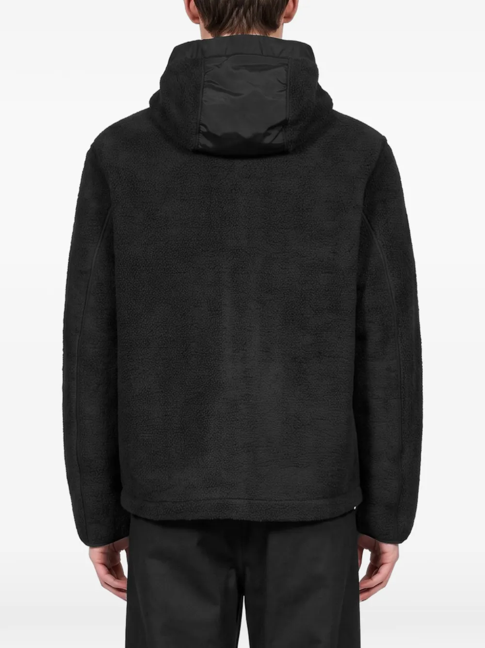 Parajumpers Sundre hooded fleece-texture jacket Zwart