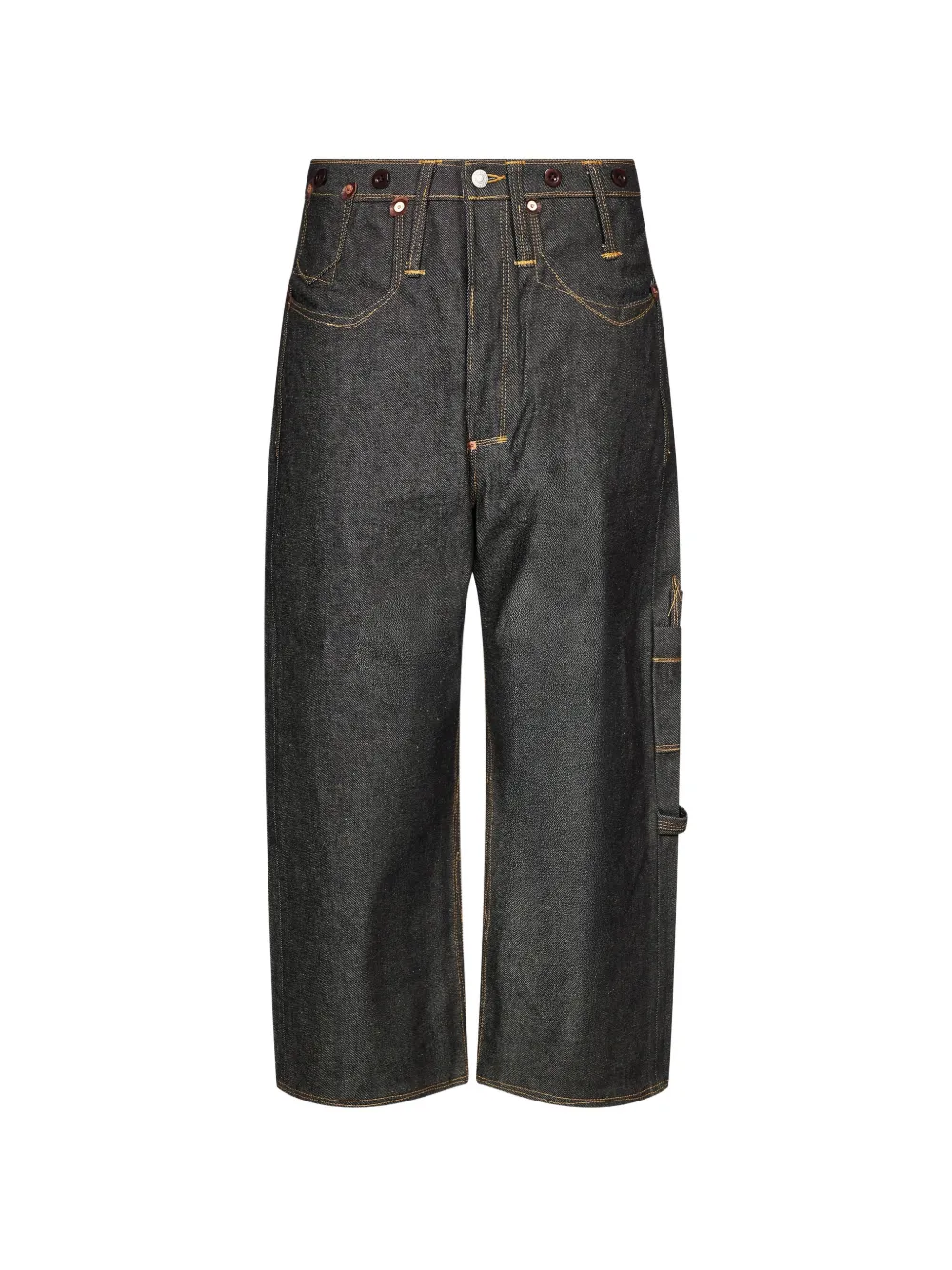 Junya Watanabe MAN contrast-stitch straight-leg jeans - Nero