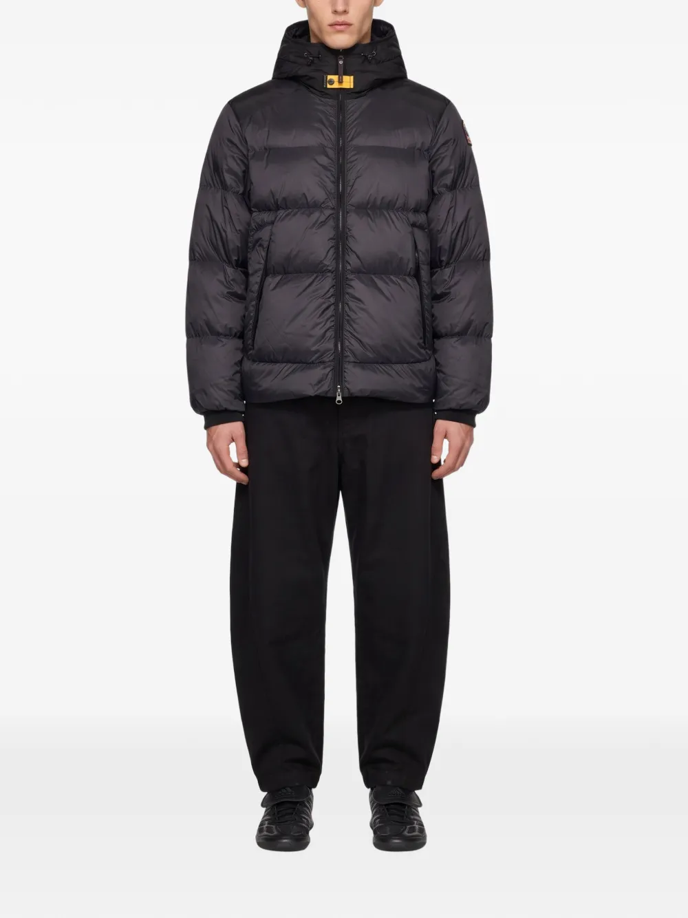 Parajumpers quilted hooded jacket Zwart