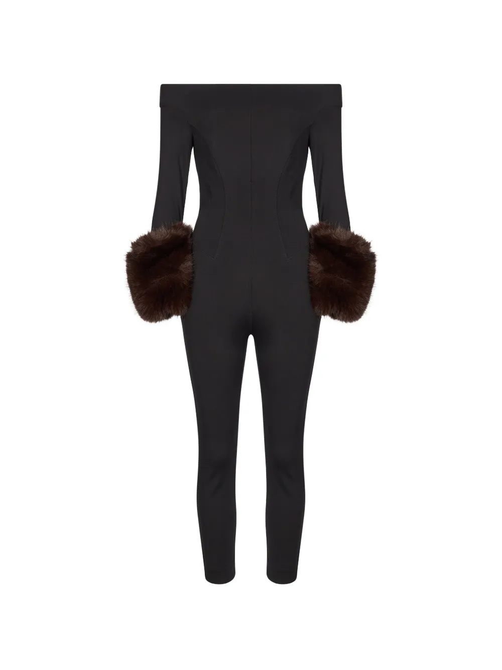 THE ANDAMANE Amelia off-the-shoulder jumpsuit - Nero