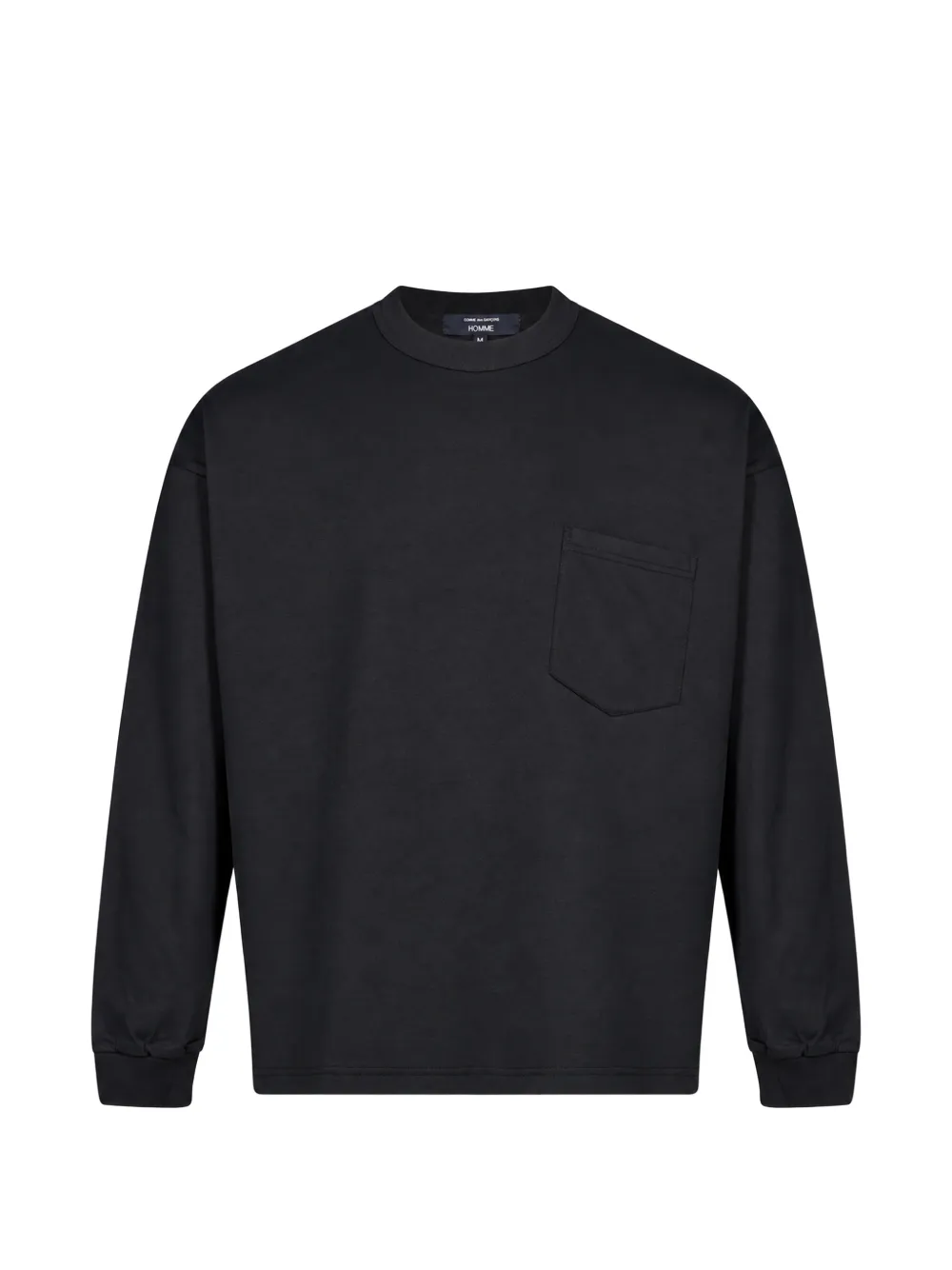 Comme des Garçons Homme chest-pocket long-sleeve T-shirt Zwart
