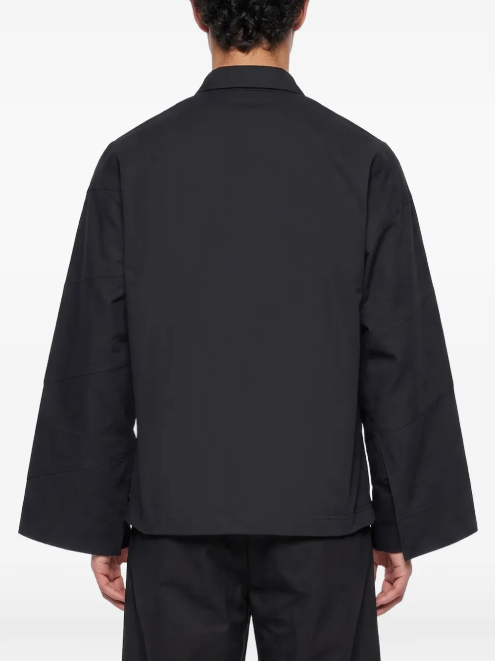 Comme des Garçons Homme Plus wide-sleeve polo shirt Zwart