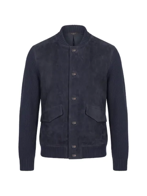 slowear button-fastening bomber jacket