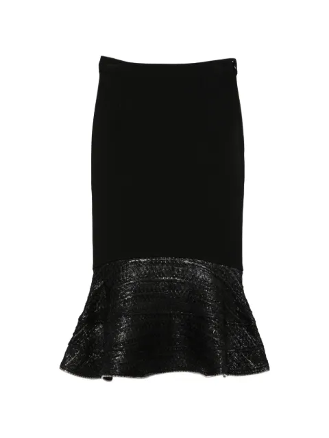 Givenchy Pre-Owned falda con dobladillo acanalado 2010