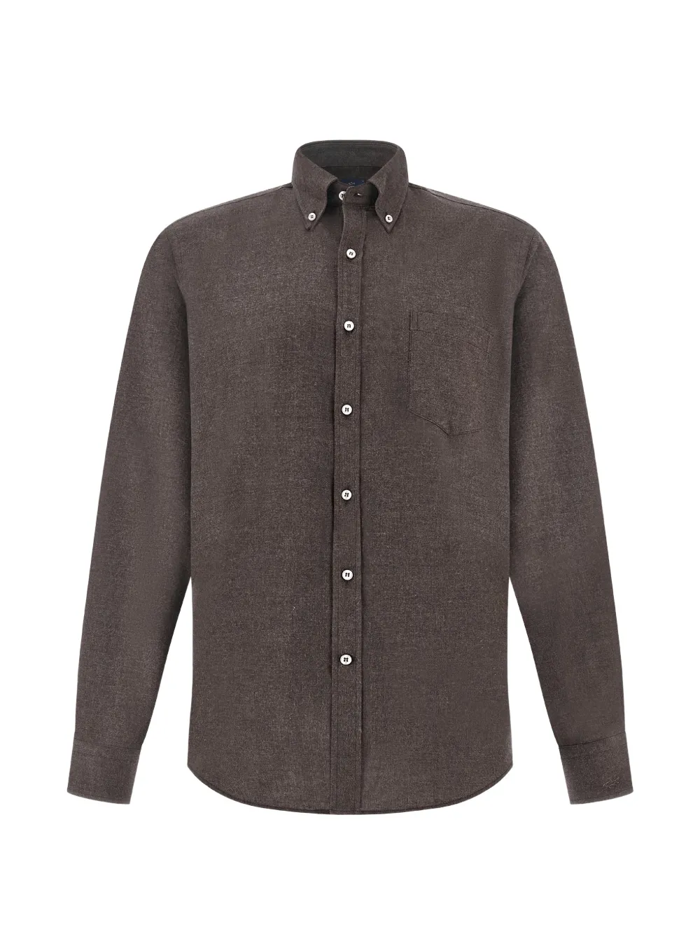 Paul & Shark Flanellen overhemd met button-downkraag Bruin
