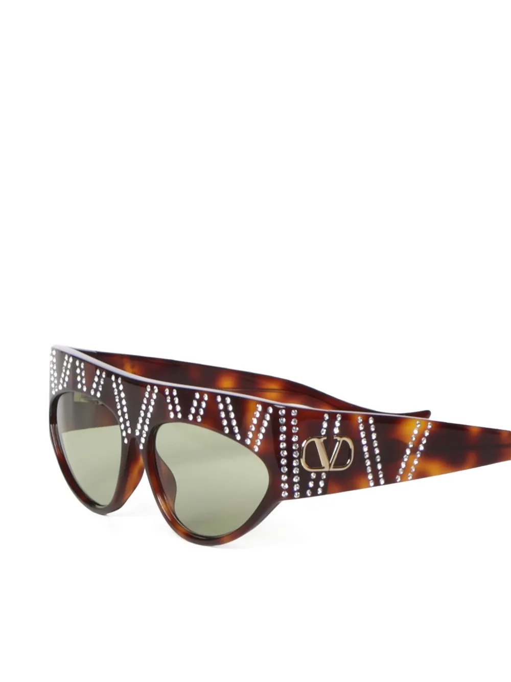 VALENTINO GARAVANI EYEWEAR geometric acetate eyewear sunglasses Bruin