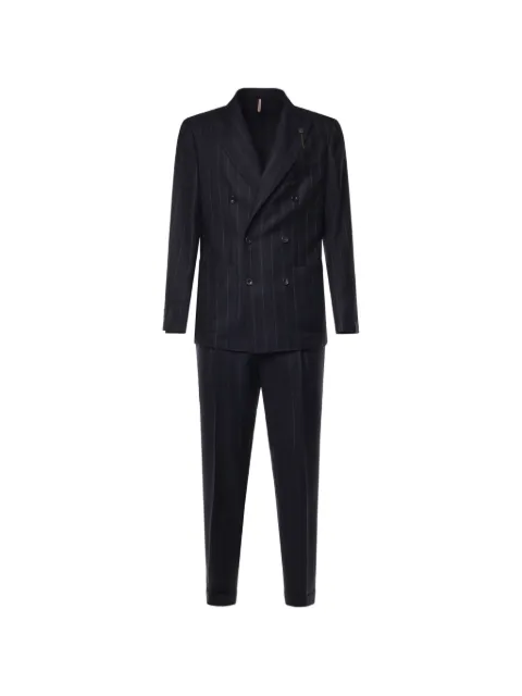 Santaniello pinstripe double-breasted suit