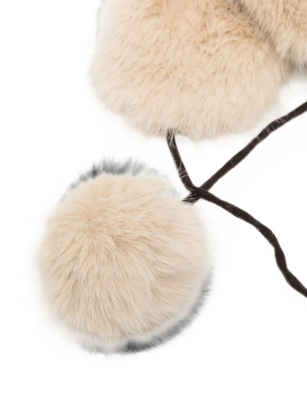 UGG fair isle faux-fur hat Beige