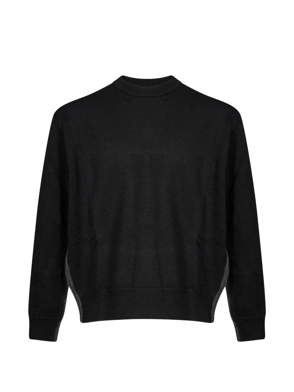 Comme des Garçons Homme contrast-trim panelled sweater Zwart