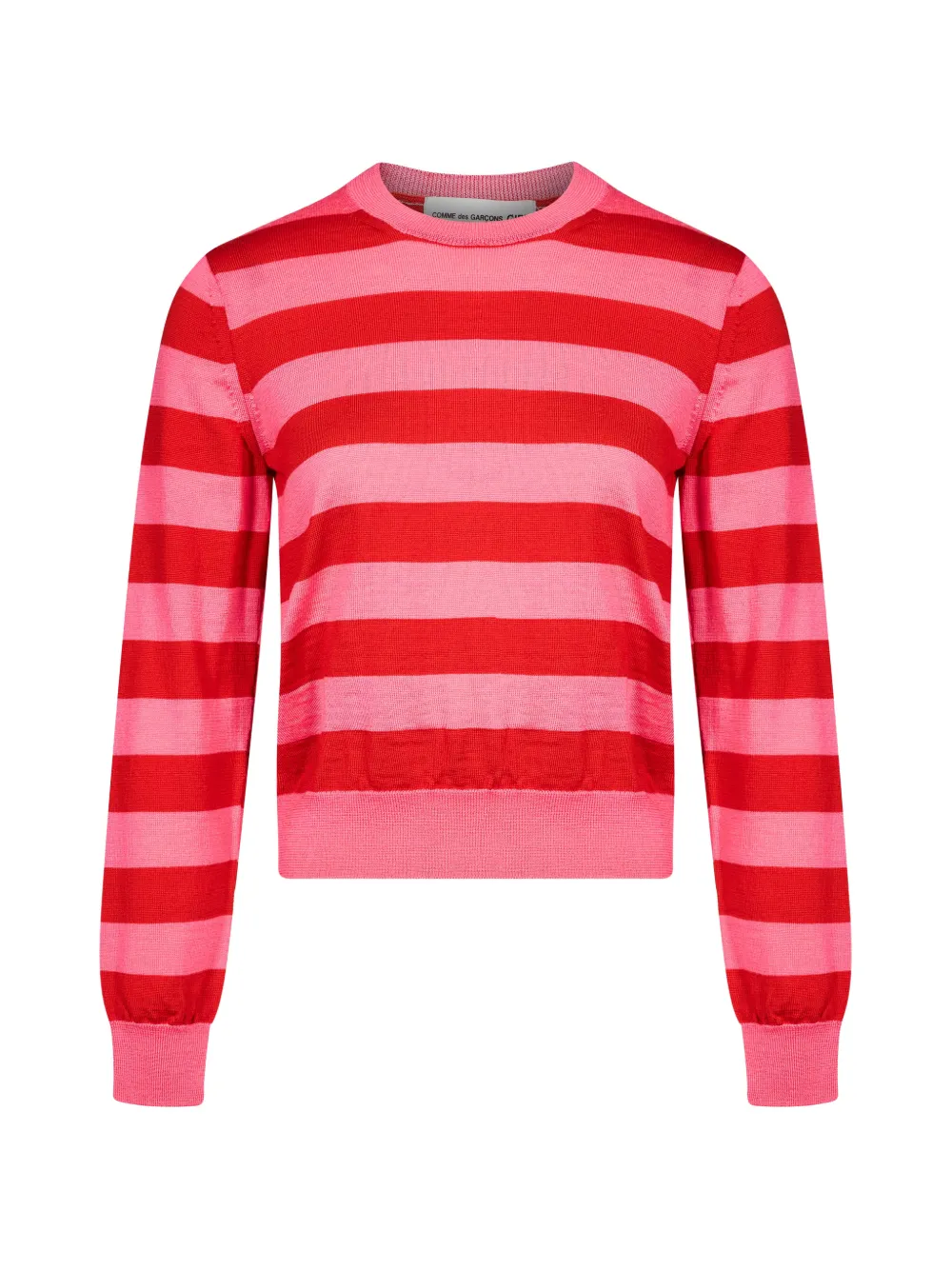 Comme Des Garçons Girl striped sweater Rood