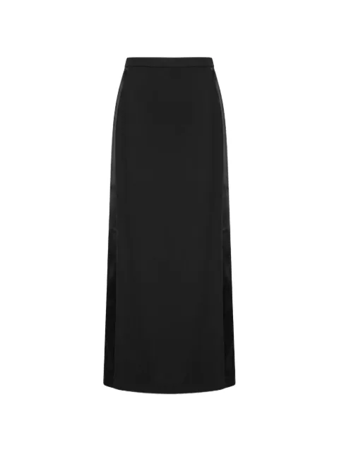 THE ANDAMANE Nada satin-trim front-slit maxi skirt