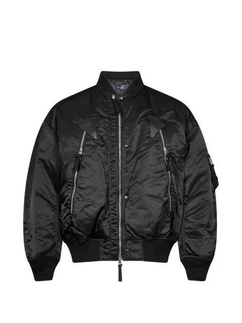 Comme des Garçons Homme leather-trim bomber jacket
