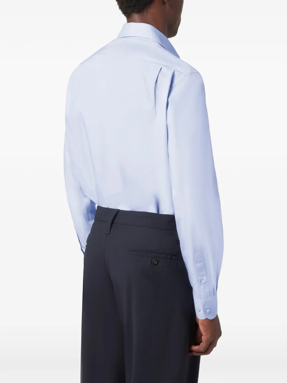 Paul & Shark cotton poplin shirt Blauw