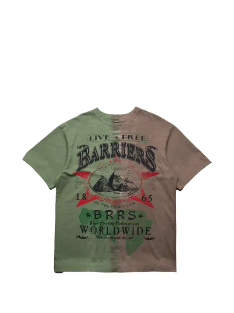 BARRIERS On The Front Line graphic-print T-shirt