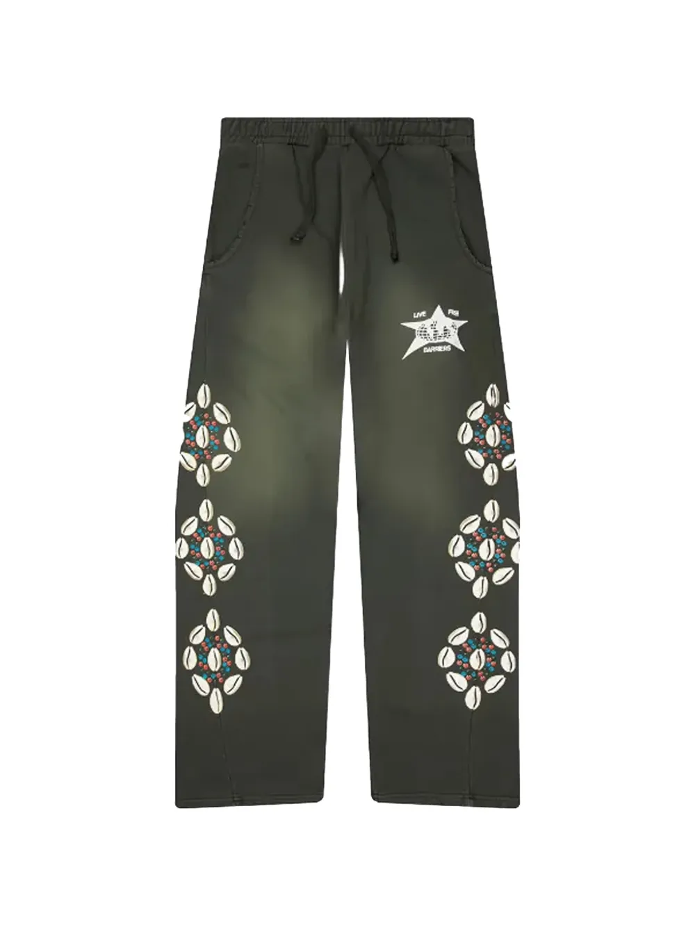 BARRIERS Cowrie Shell track pants - Verde
