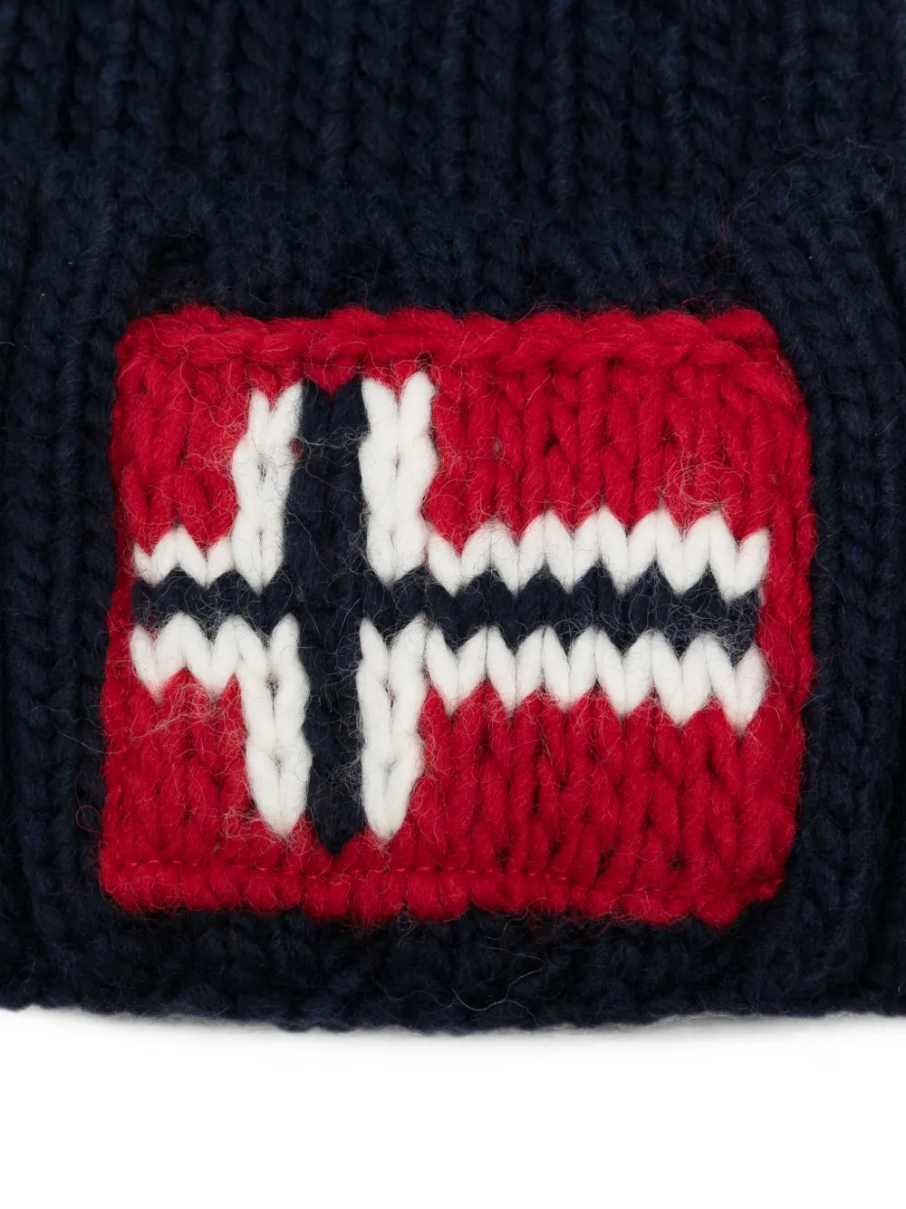 Napapijri Semiury 5 pom-pom beanie hat Blauw