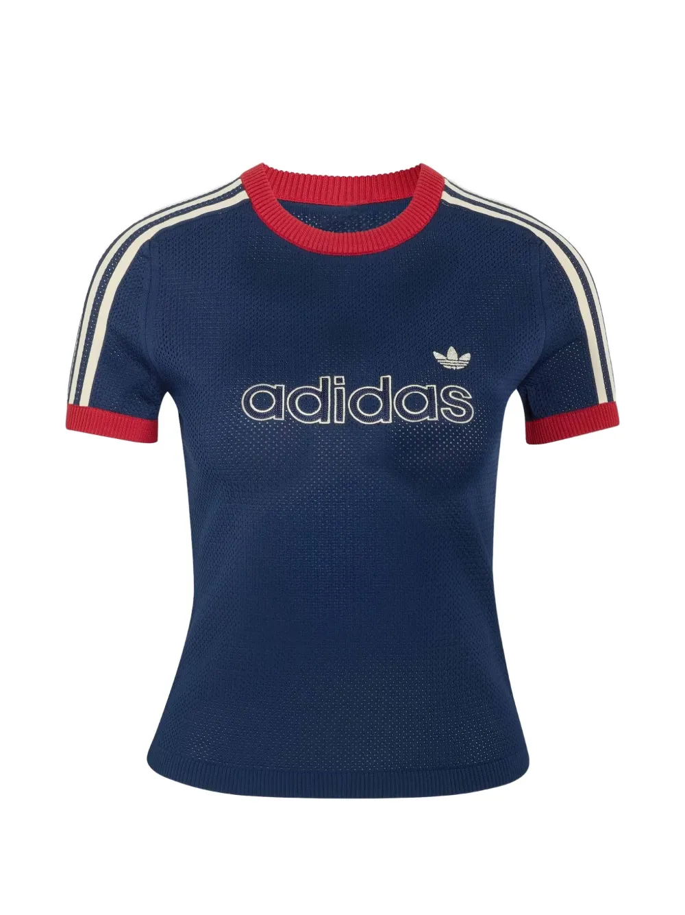 adidas Cali T-shirt met mesh Blauw