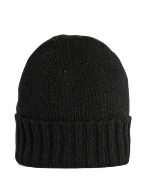 SCAGLIONE ribbed-knit cashmere beanie hat