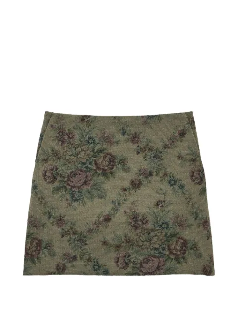 Ba&Sh Rhea floral-tapestry A-line mini skirt