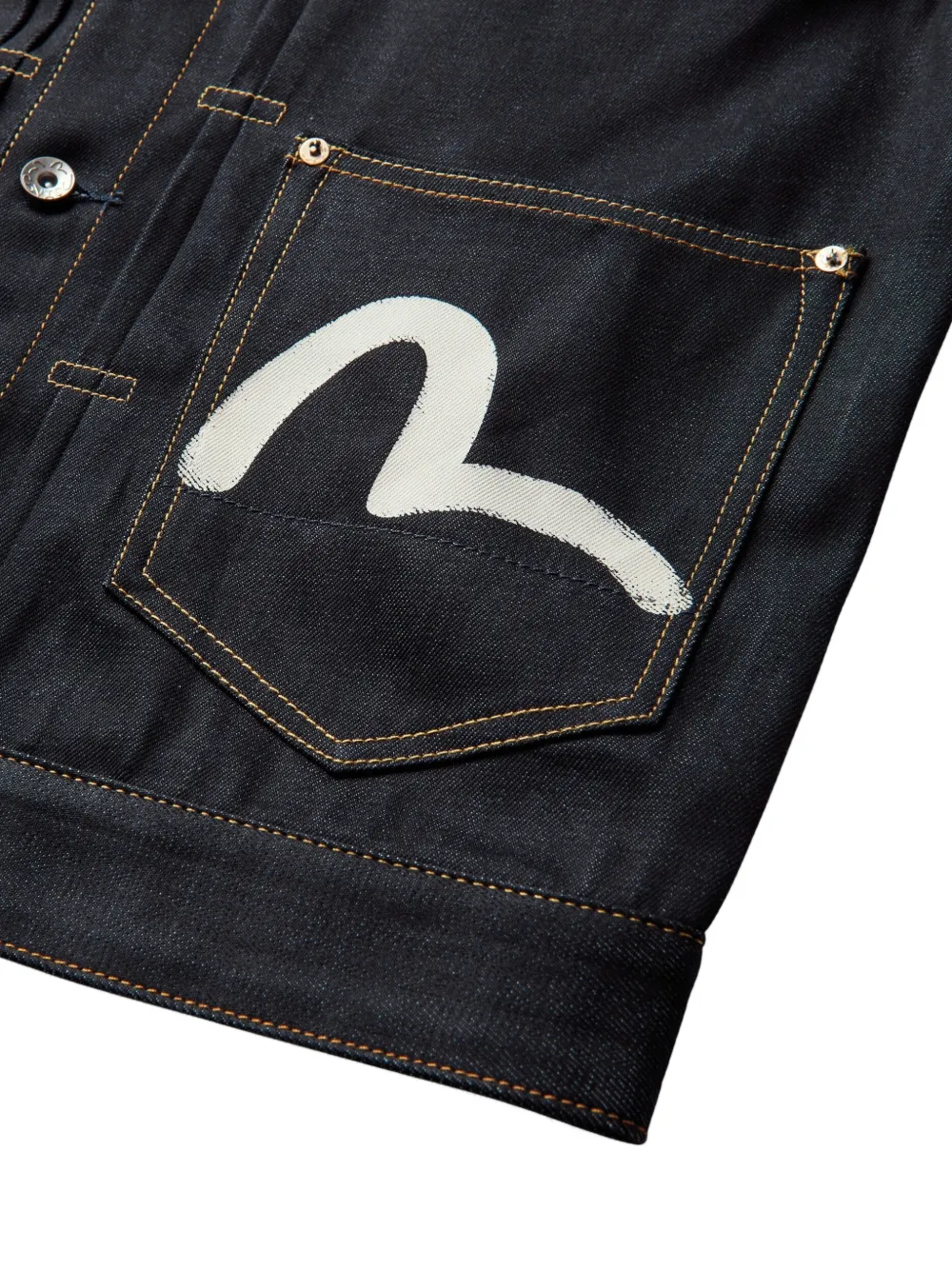 EVISU Seagull denim jacket Blauw