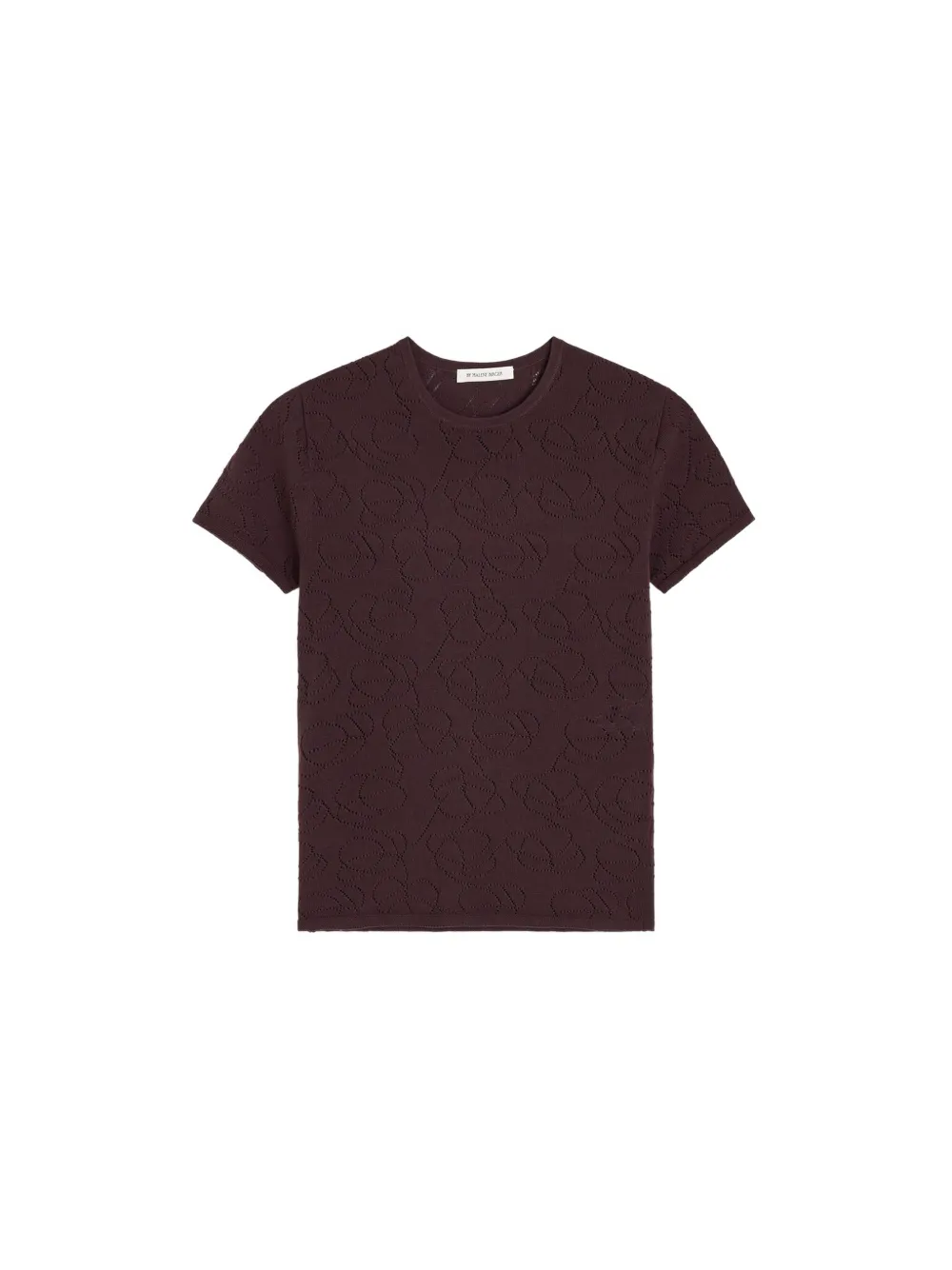 By Malene Birger pointelle-knit T-shirt Paars