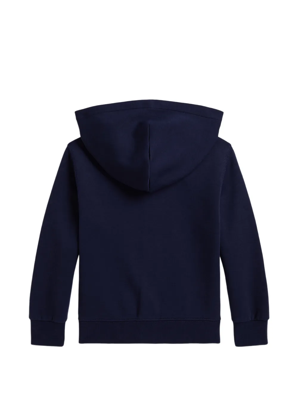 POLO RALPH LAUREN KIDS logo-embroidered zip-up hoodie Blauw