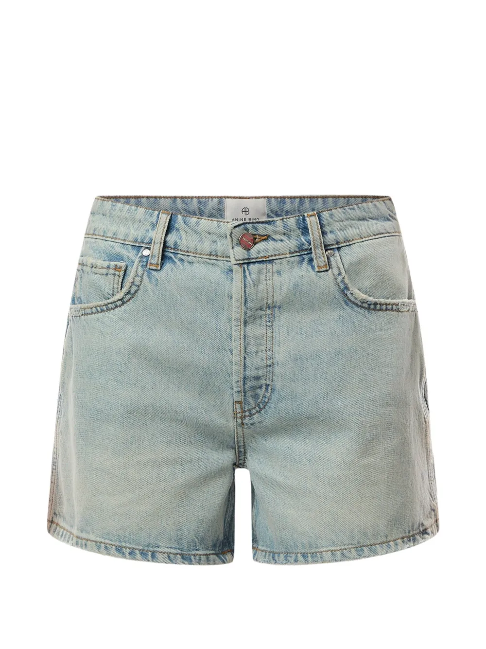 ANINE BING Dalton denim shorts Blauw