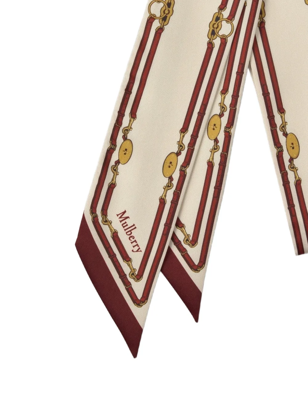 Mulberry Zijden sjaal Beige