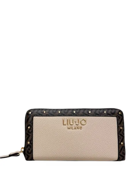 LIU JO cartera con monograma estampado y apliques