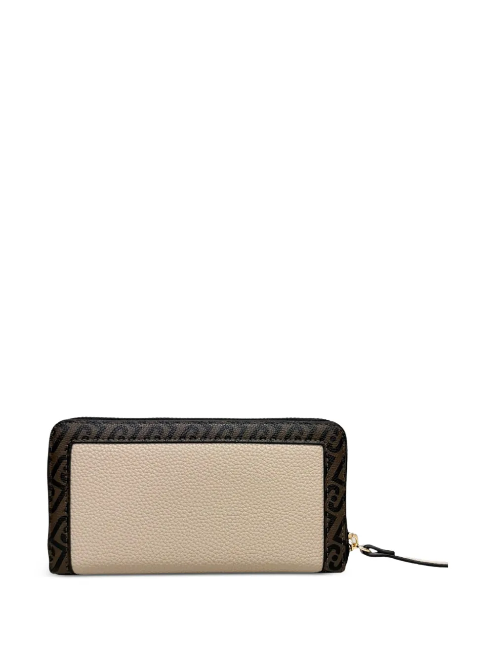 LIU JO Portemonnee met monogram-print en studs Beige