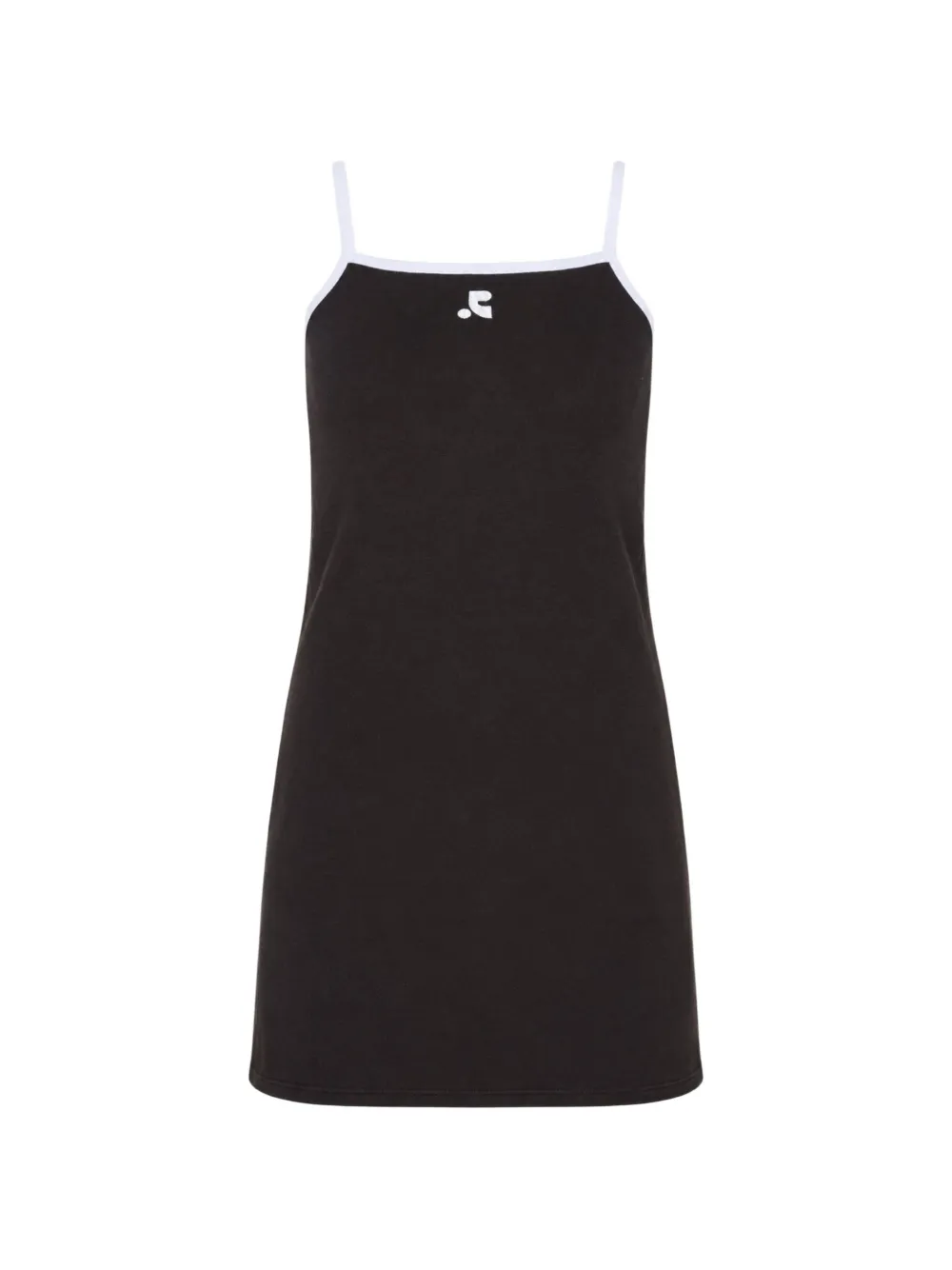 Rest & Recreation logo-print contrast-trim mini dress