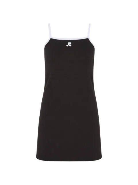 Rest & Recreation logo-print contrast-trim mini dress