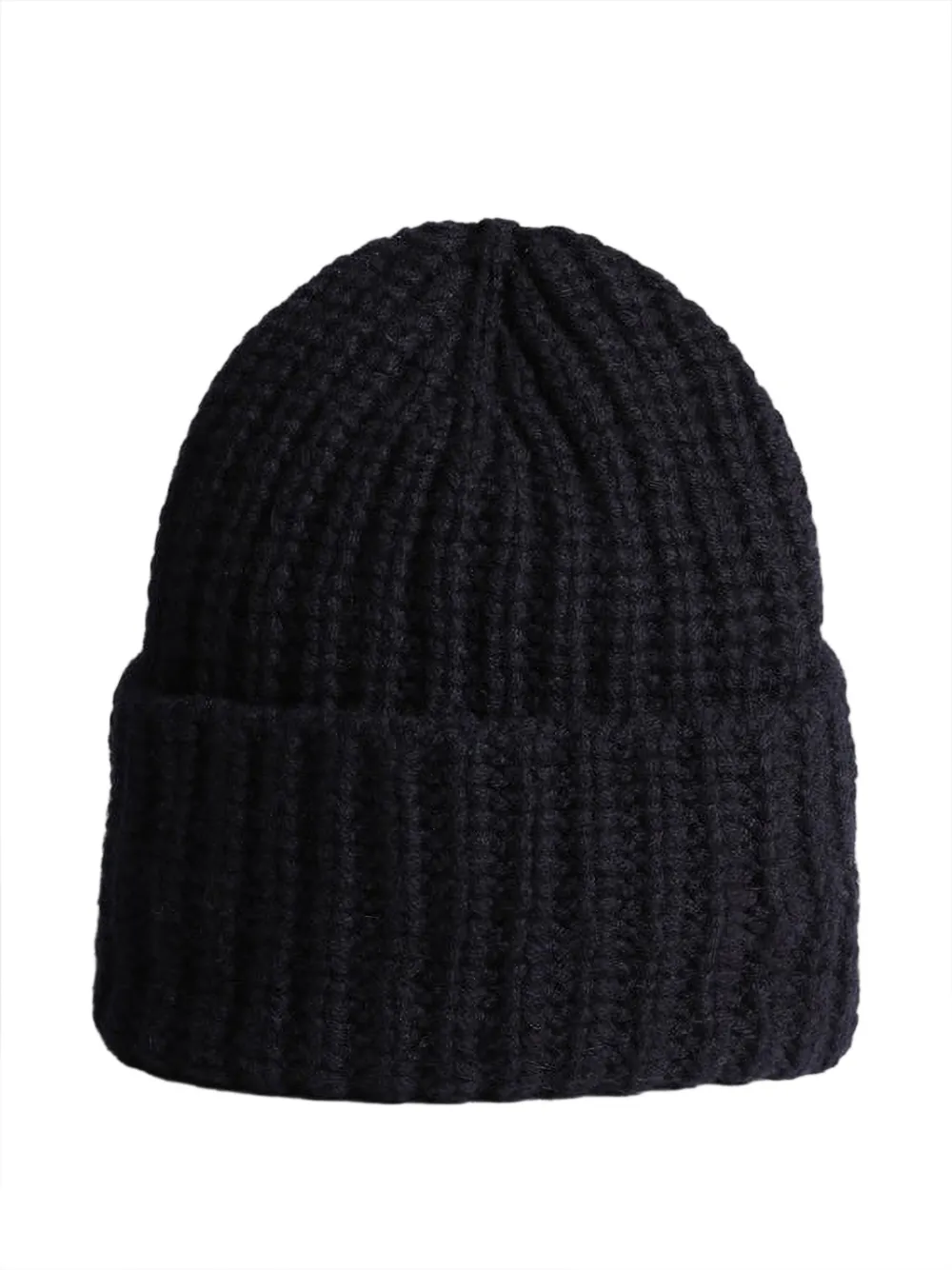 SCAGLIONE chunky-knit beanie hat - Nero