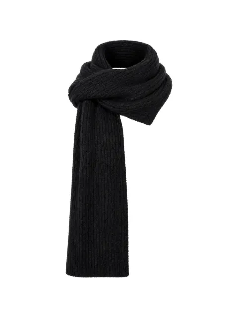 Low Classic fuzzy-knit ribbed scarf